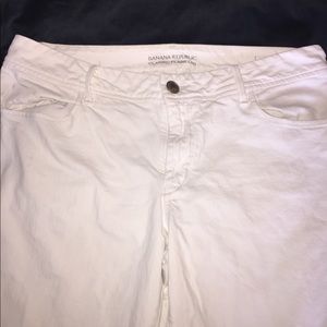 Banana Republic White flare jeans